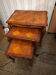 Nest of tables in cherry wood