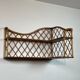 Corner wall shelf in rattan attributed to Audoux-Minet.