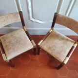 Suite de 4 chaises de Pierre Jolliet années 70
