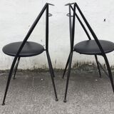 Folding chairs of the designer Hiroyuki Yamakado