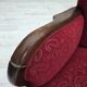1950s, Danish 3-seater sofa, original red/beige furniture wool.