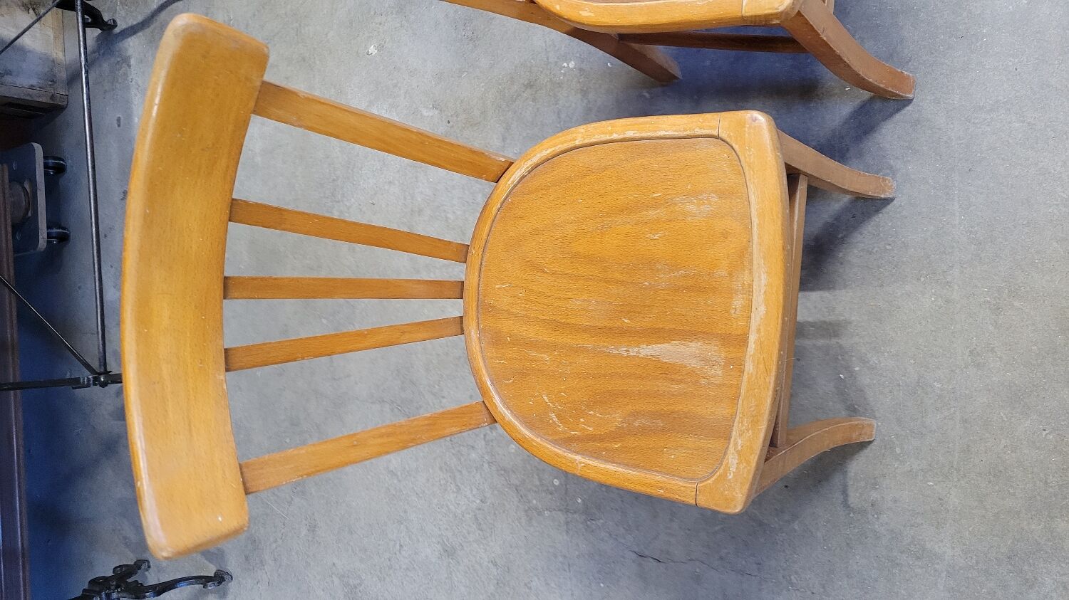 Series of 4 vintage luterma bistro chairs 1950
