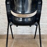 6 back chairs Emilio Ambasz & Giancarlo Peretti, yellow armchair