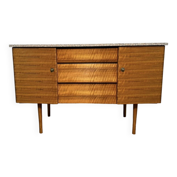 Enfilade vintage rétro vintage en teck par Beautility 1960