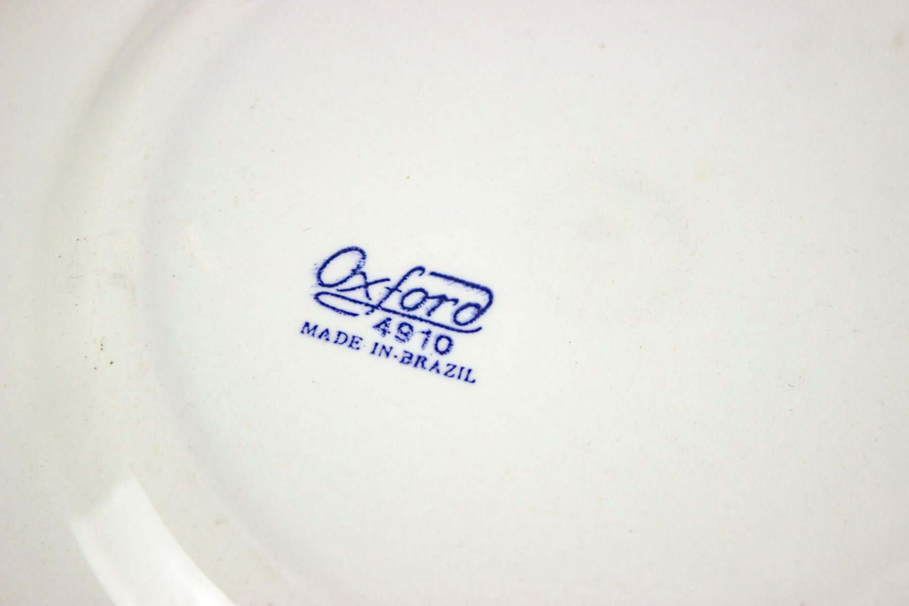 5 assiettes à dessert liseré bleu