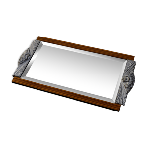 Miroir art déco bois