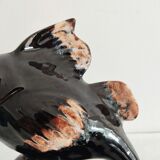 Set of a fish vase and an Alpho squirrel vase