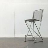 Postmodern German kitchen bar stool Kreuzschwinger by Till Behrens for Schlubach, 1980s.