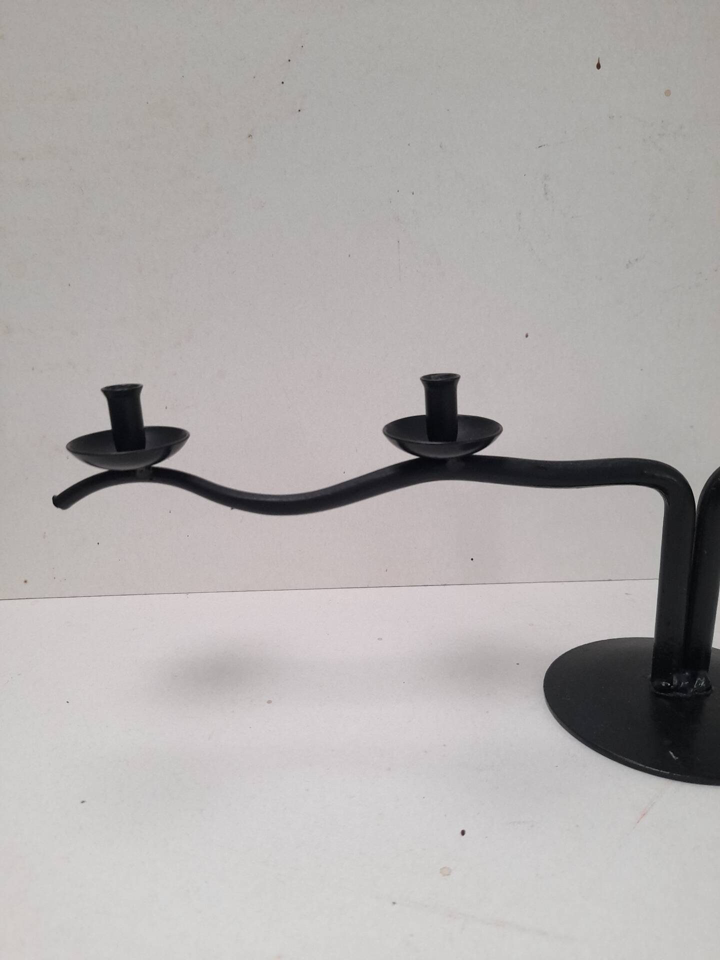 Black metal candlestick Hysteria