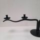 Black metal candlestick Hysteria