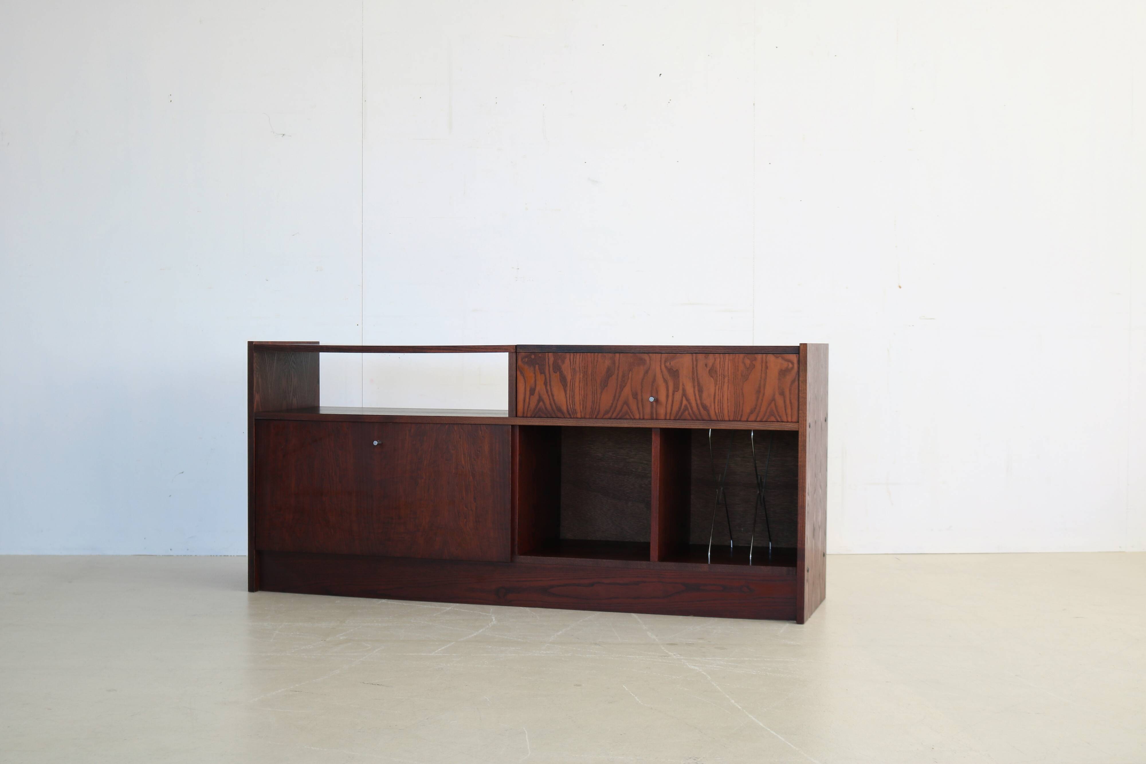 Buffet audio en palissandre vintage