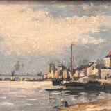 Tableau - Huile sur carton de Alfred Casile