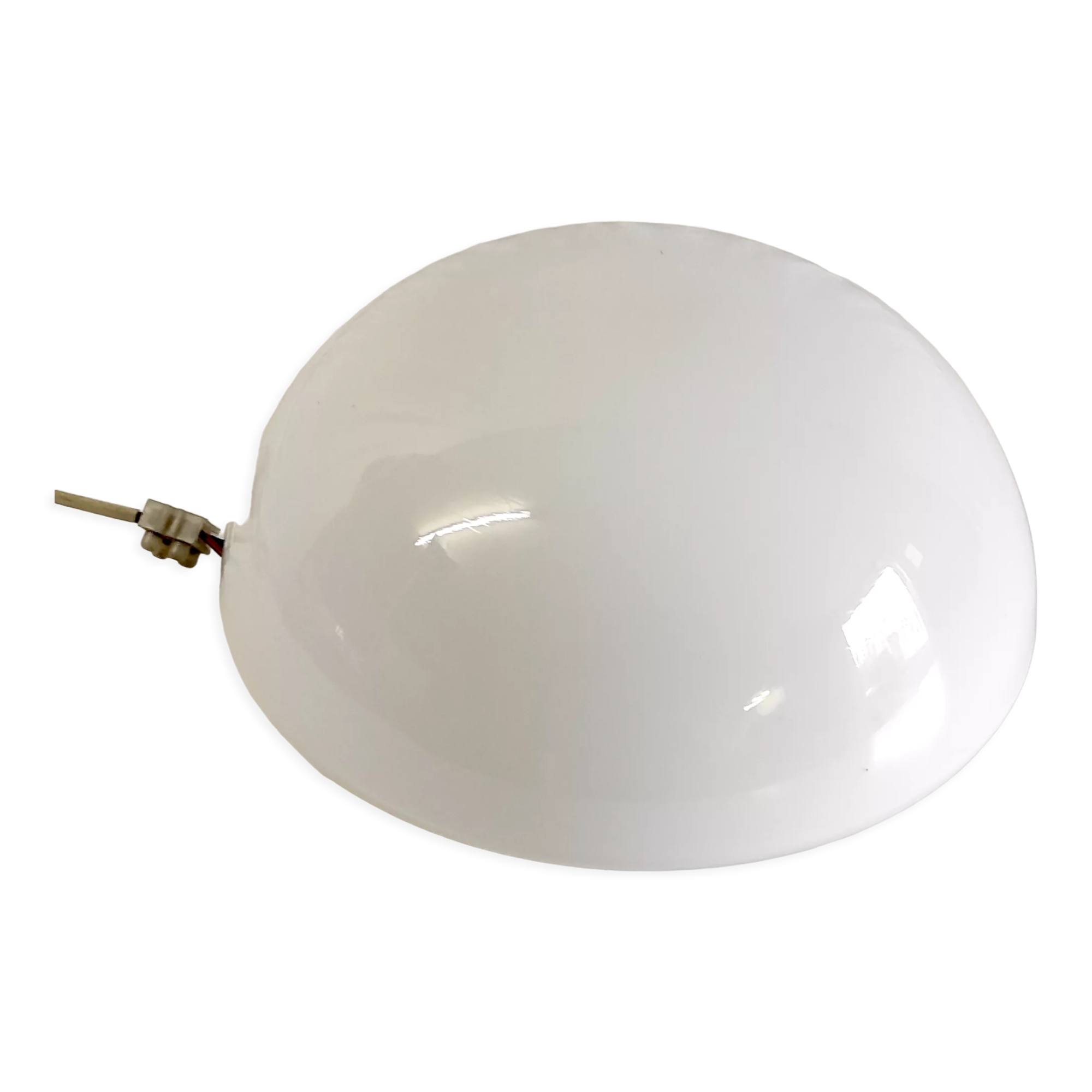 Ceiling lamp or wall lamp in opaline glass 25 cm – 60s/70s