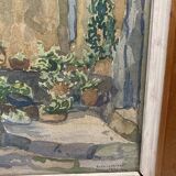 Framed watercolor