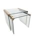 Pierangelo Gallotti & Radice - 'T35' - set of 2 side tables - glass - brass