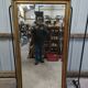 Miroir doré et biseauté