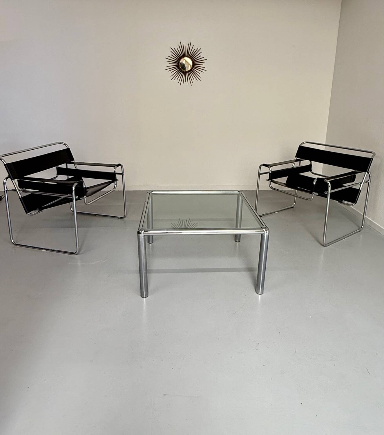 Antique glass and metal coffee table, Italian design from the 70s, vintage