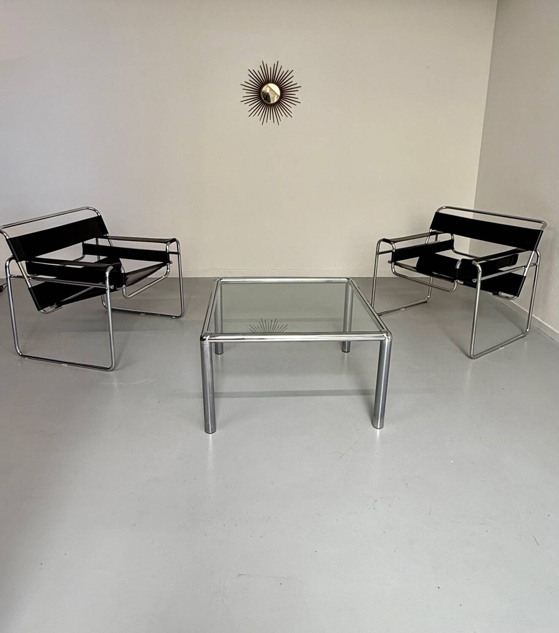 Antique glass and metal coffee table, Italian design from the 70s, vintage