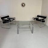 Antique glass and metal coffee table, Italian design from the 70s, vintage