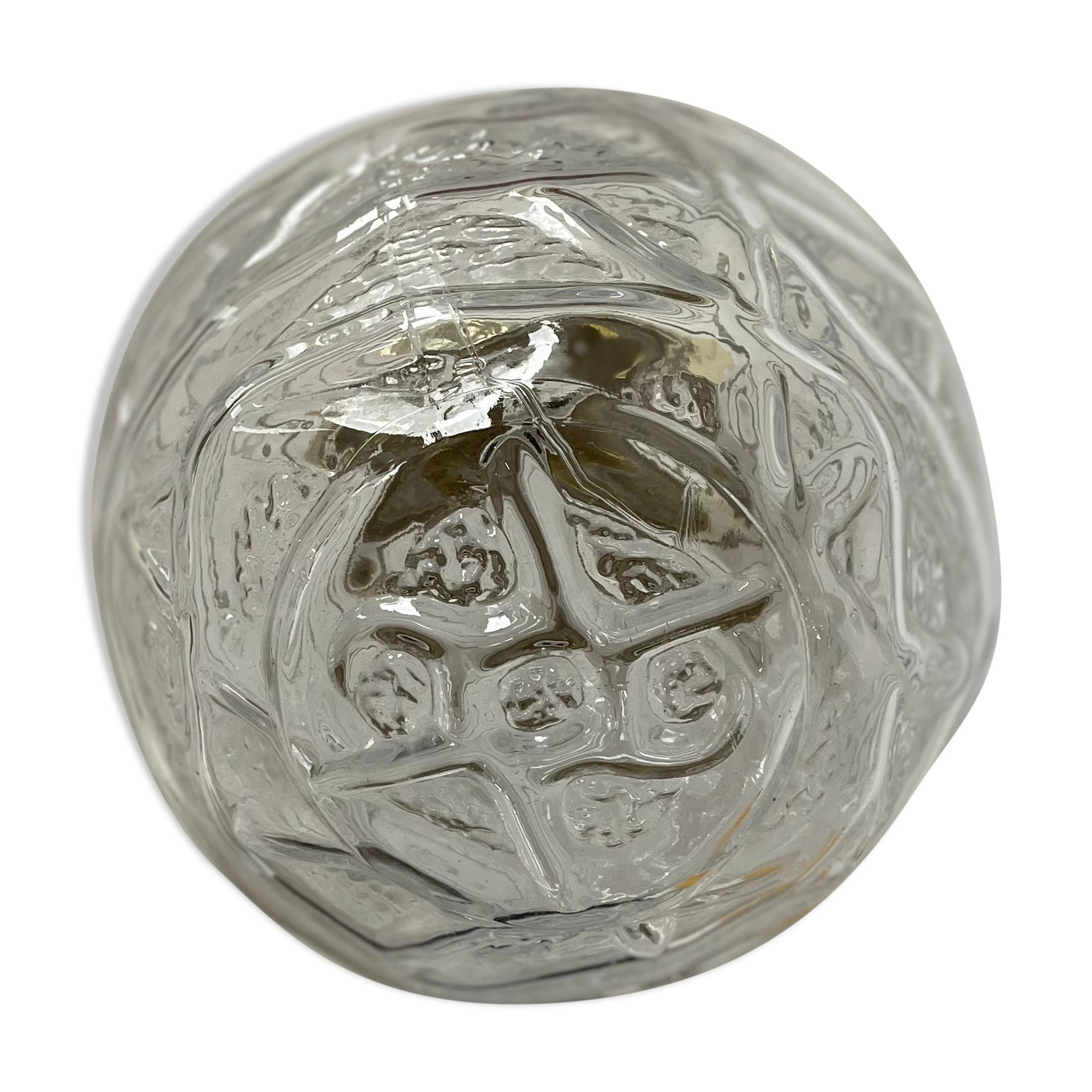 Vintage wall lamp Transparent globe