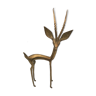 African gazelle antelope solid brass sculpture