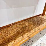 Vintage rattan planter