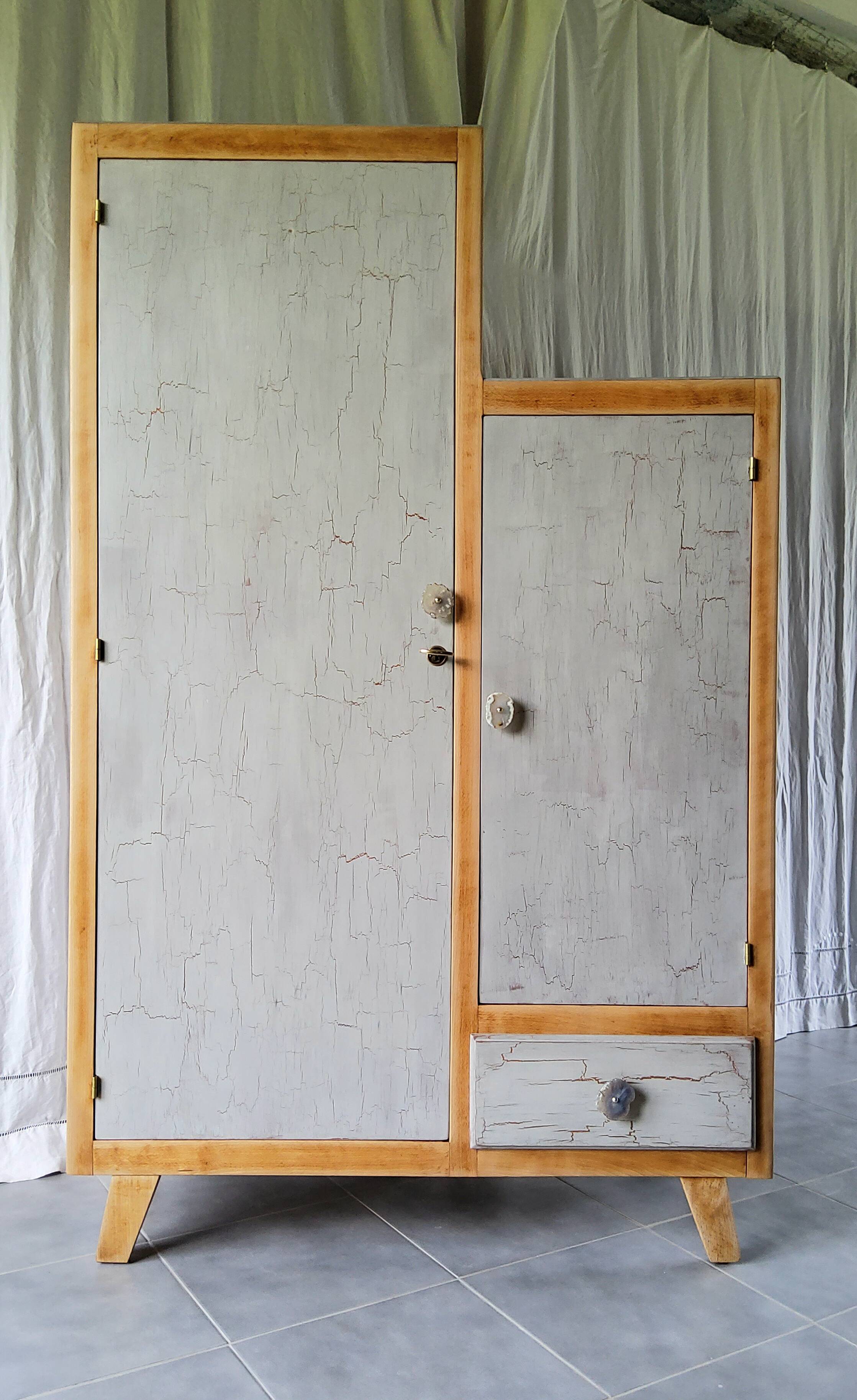 Asymmetrical Parisian wardrobe