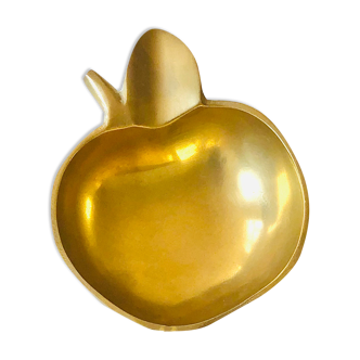 Brass apple trinket bowl