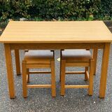 Scandinavian table 120cm and 2 stools