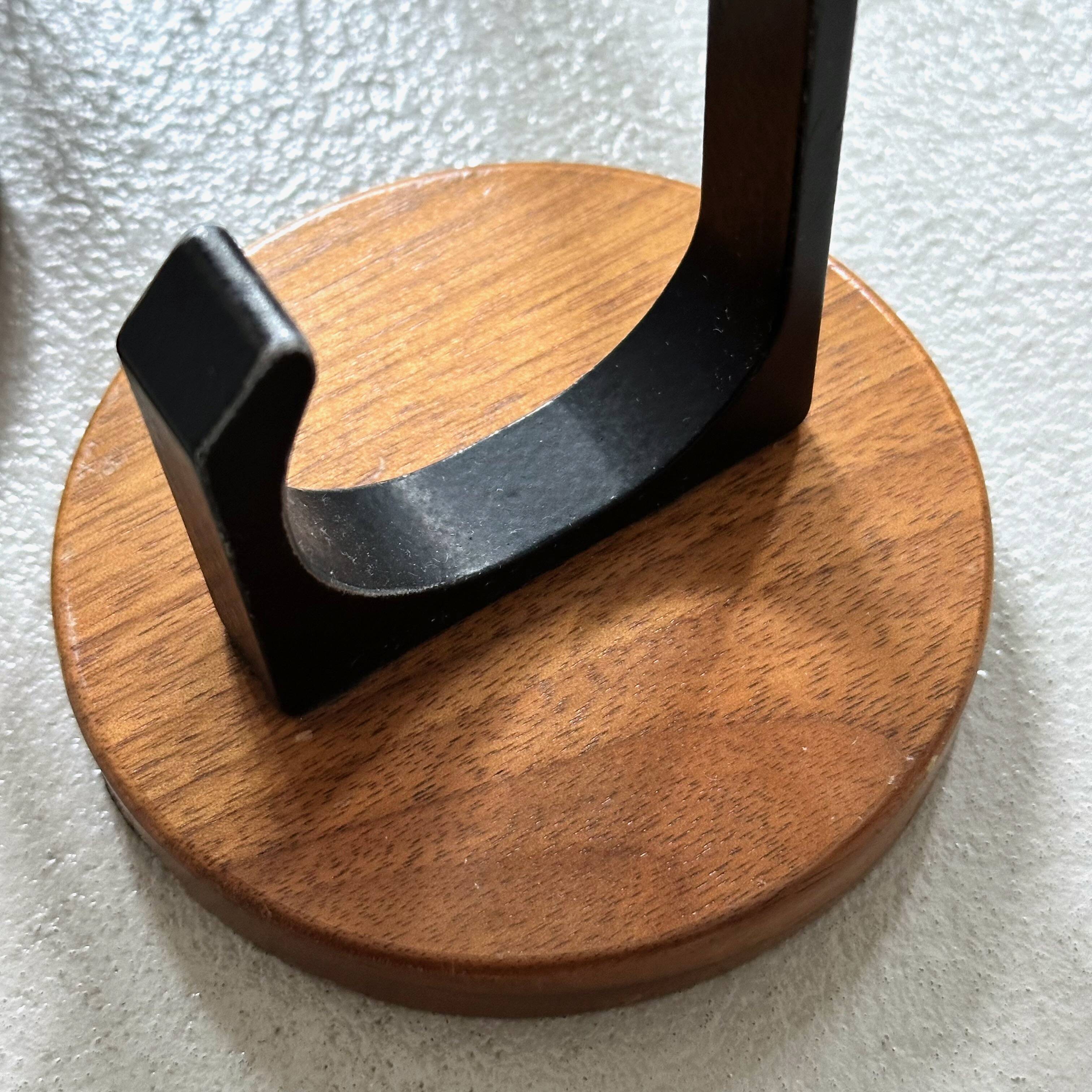 4 Vintage Wooden Coat Hooks, Mid-Century Modern Wall Coat Rack, Retro Style