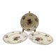 3 old Digoin plates, Agreste Sarreguemines model