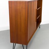 Teak Bookcase with One Sliding Door from Wk Möbel, 1960s