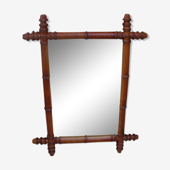 1930 bamboo mirror - 62 x 47 cm