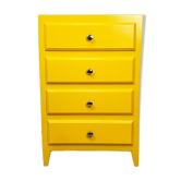 Yellow vintage chiffonnier