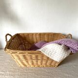 Wicker laundry rack