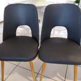 Suite of 4 Chairs by Designer Oswald Haerdlt for Your Year 1950