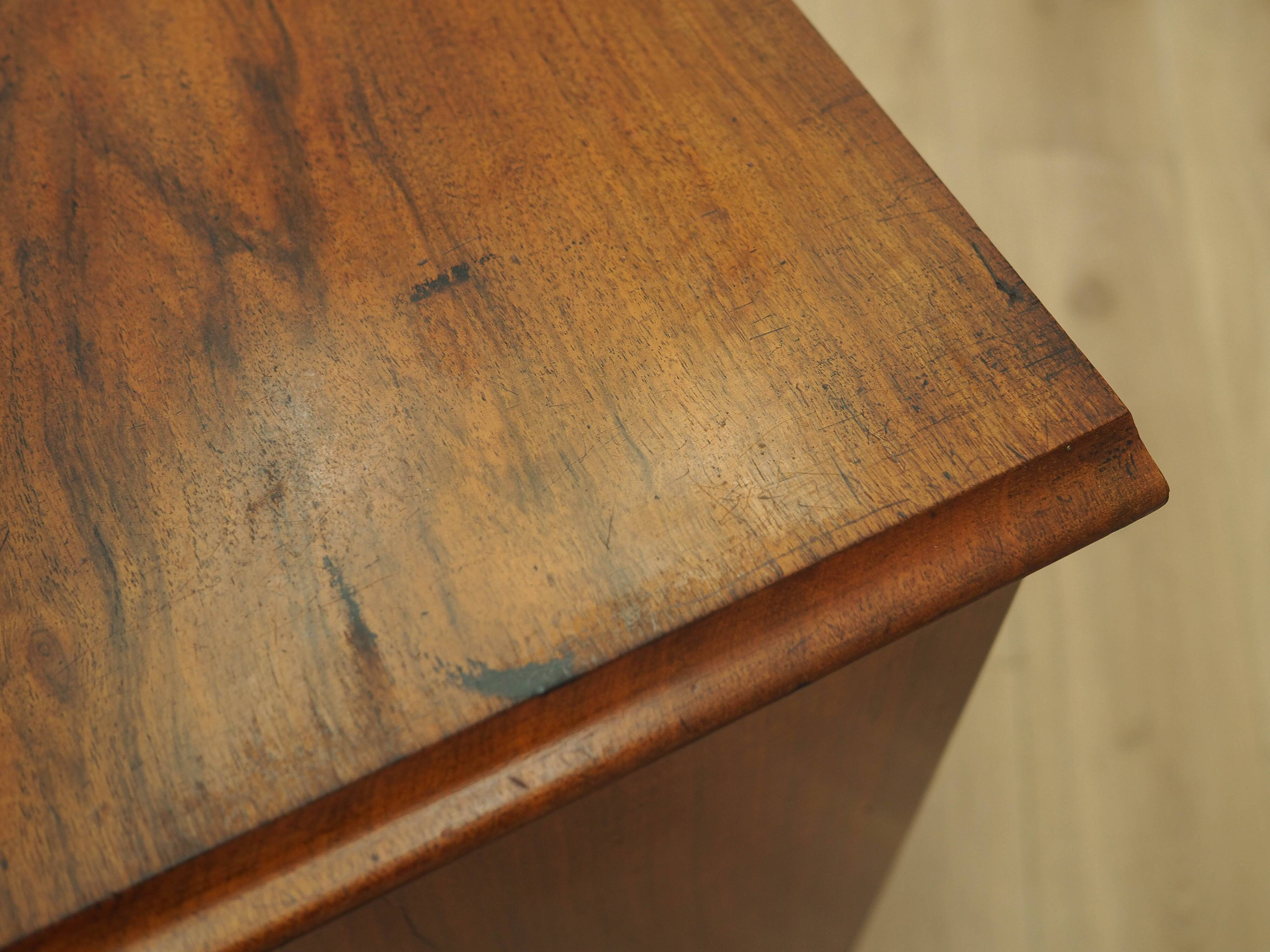 Burr wood cabinet, solid wood, Danish design, 1960s