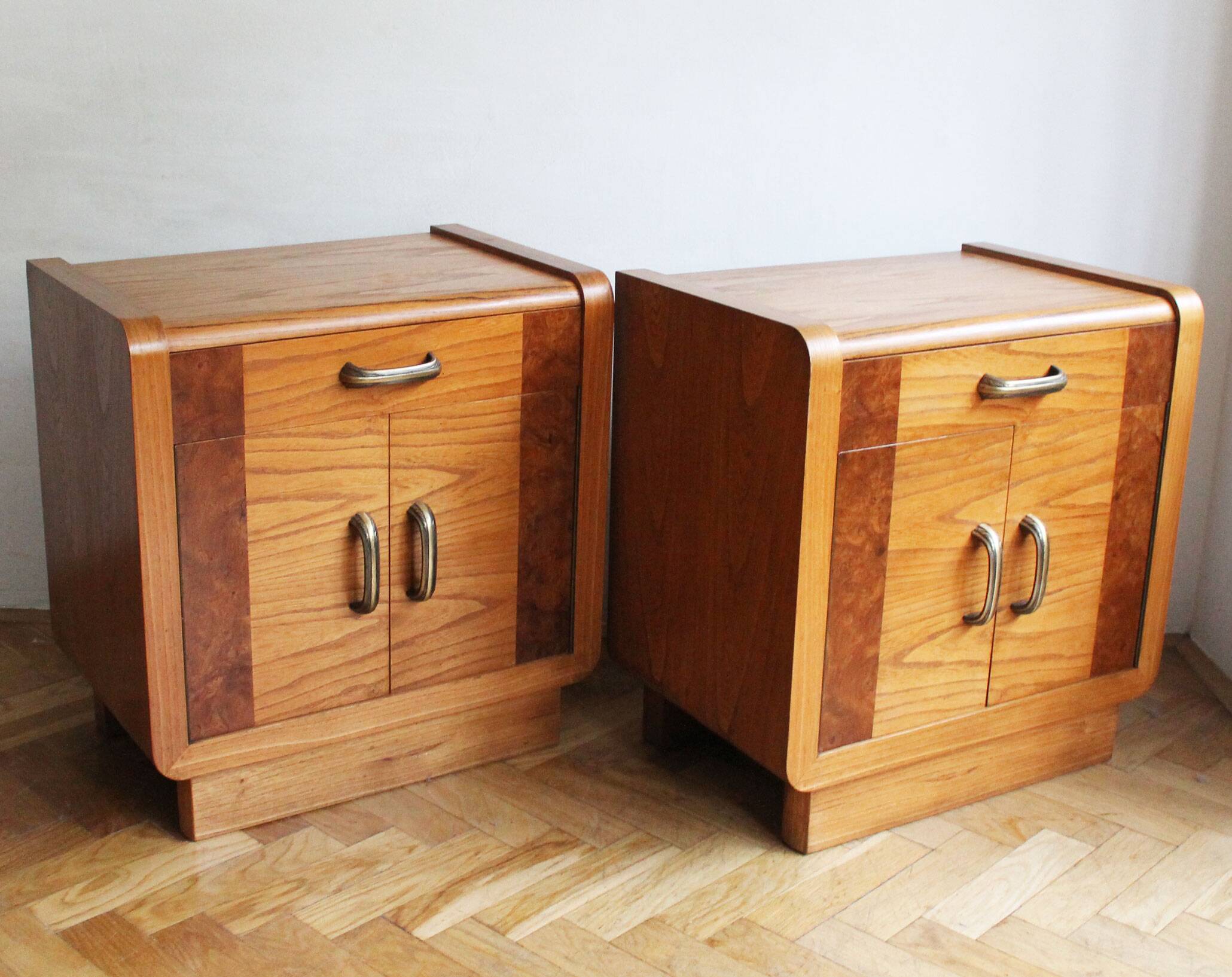 Pair of 1930s Art Deco bedside tables