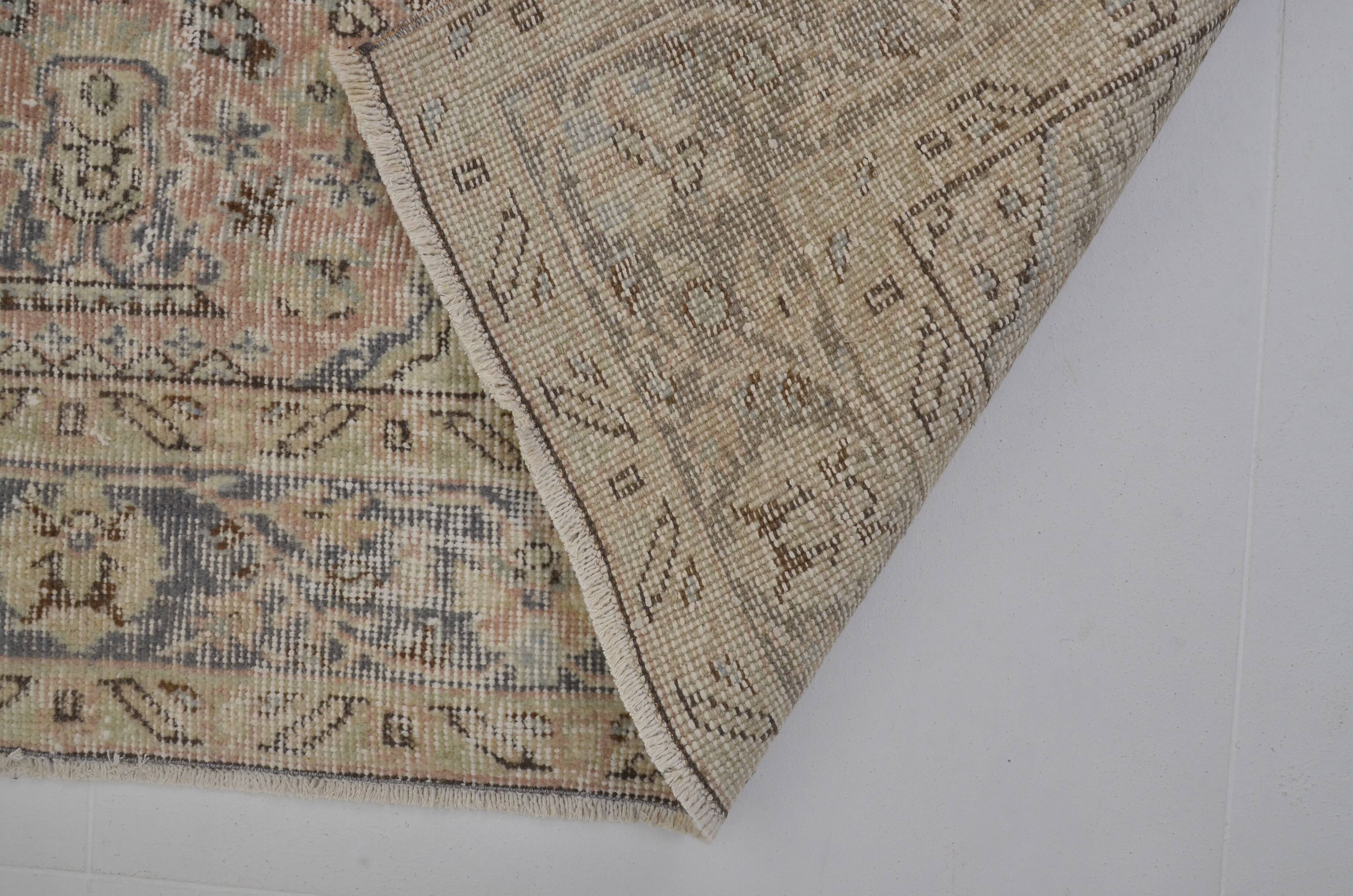 Oushak Vintage Floor Wool Rug sku1350