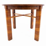 Round table with chairs in art deco style, poland, 1940s.
