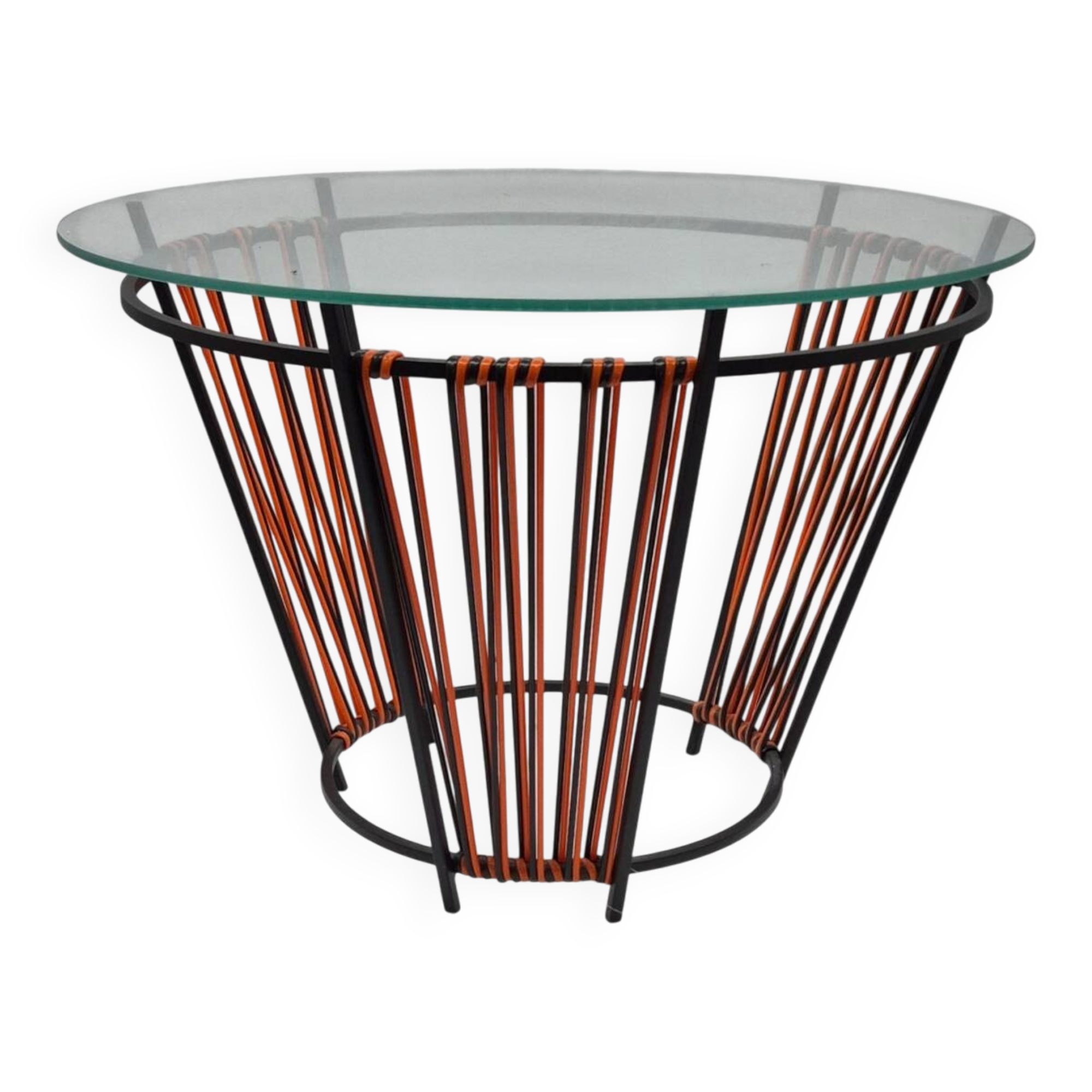 Design side table Un Autre Regard – Metal & glass