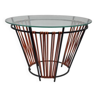 Design side table Un Autre Regard – Metal & glass