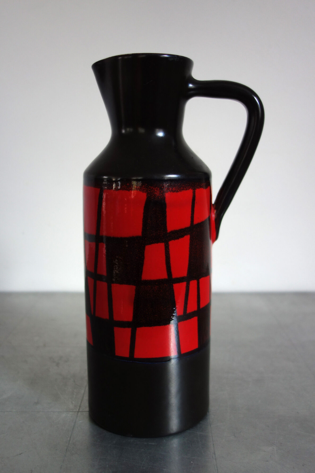 Ceramic handle pitcher, Elchinger Manufacture - 50s