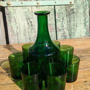 Vintage glass and carafe service