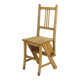 Folding metamorphic library ladder, Arts & Crafts, Vienna, 1900s