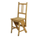 Folding metamorphic library ladder, Arts & Crafts, Vienna, 1900s