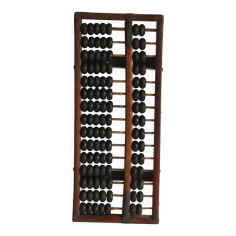Chinese Suanpan counting frame with beads or Abacus, ca 19th