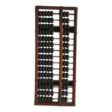 Cadre de comptage chinois Suanpan avec perles ou Abacus, vers 19e siècle
