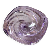 Purple glass ashtray