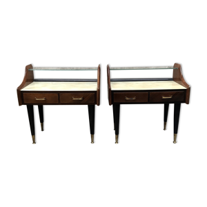 paire de tables de nuit